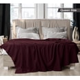 thumbnail image 2 of Utopia Bedding 100% Cotton Thermal Blanket Burgundy Queen Size Soft, Lightweight, Breathable, Cozy Spring and Summer Blankets for Bed, Home Room Decor Gifts for Women and Men (90x90 Inches), 2 of 9