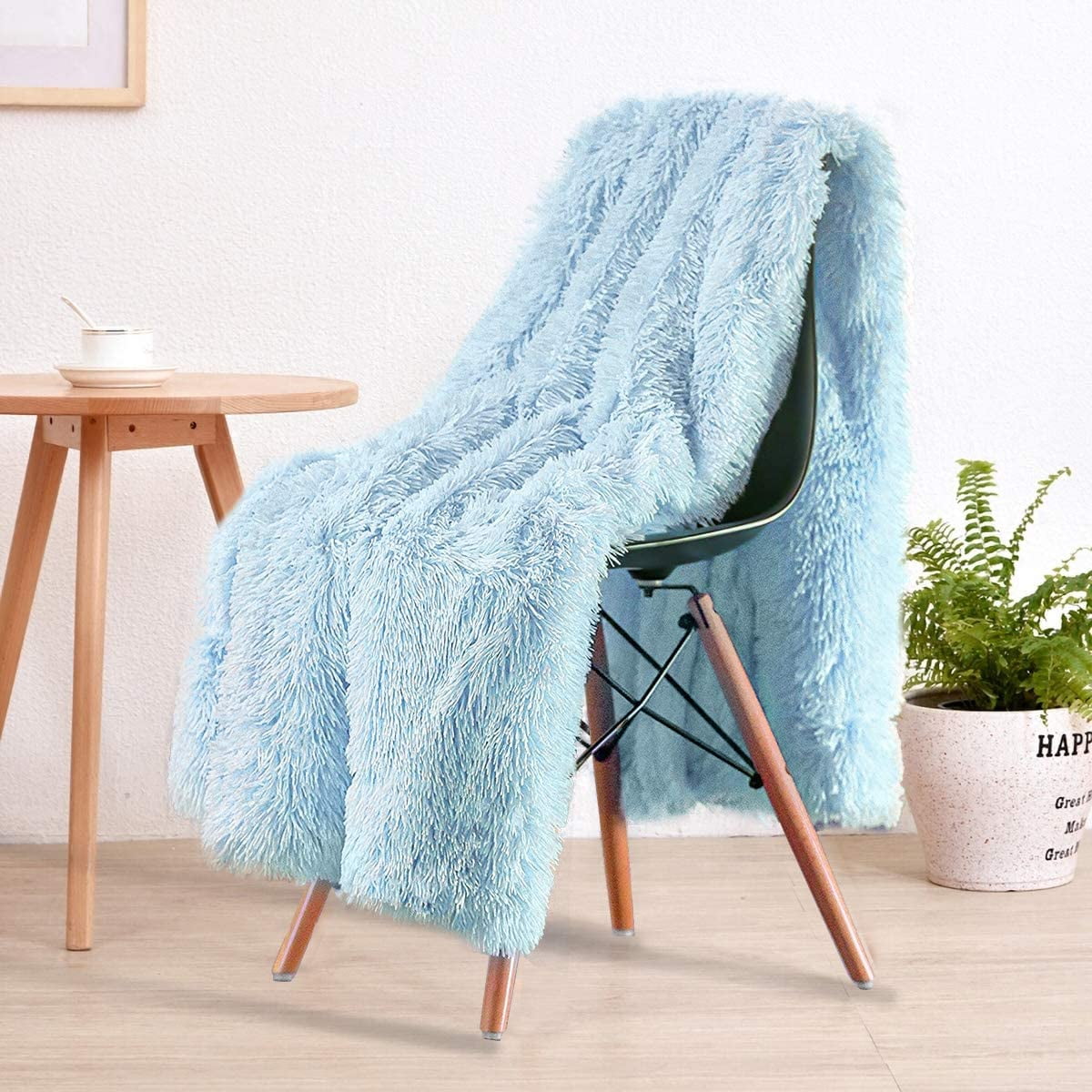 Teal Blue 60 x 80 Plush Fuzzy Bed Throw Decorative Washable Cozy Sherpa Fluffy Blankets for Couch Chair Sofa LOCHAS Super Soft Shaggy Faux Fur Blanket Teal Blue 60 x 80 Plush Fuzzy Bed Throw Decorative Washable Cozy Sherpa Fluffy Blankets for Couch Chair Sofa LOCHAS Super Soft Shaggy Faux Fur Blanket