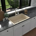 thumbnail image 5 of Karran  QT-812 Top Mount 33 in. Large Single Bowl Quartz Kitchen Sink Kit White, 5 of 5