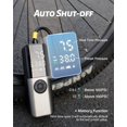 thumbnail image 3 of Bike Electric Air Pump: 150Psi Portable Bicycle Tire Pump with Digital Pressure Gauge for Road Bike, Mountain Bike, E-Bike, Motorcycle with Presta, Schrader, Dunlop Valve Accessories, 3 of 8