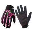 thumbnail image 1 of Advancent Guantes únicos de invierno para motocicleta, guantes cálidos para montar en bicicleta de invierno, cómodos y seguros Ciclismo rosa METRO, 1 of 6