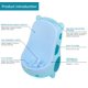 thumbnail image 2 of Bonito orinal de vaca para entrenamiento de orinal para niños con divertido objetivo de puntería/entrenamiento de inodoro portátil, orinal para orinal, entrenador de orina (azul) Namotu DLM103, 2 of 7