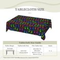 thumbnail image 5 of Bright Cartoon Cat Tablecloth Rectangular Halloween Table Cloth Washable Wipeable Table Cover for Party Picnic Dinner Halloween Decor 60" X 84", 5 of 5
