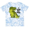 thumbnail image 3 of Inktastic I Love My Dad with Baby and Daddy Tyranasaurus Rex Boys or Girls Toddler T-Shirt, 3 of 5