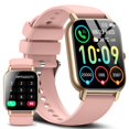 thumbnail image 1 of Reloj inteligente Ddidbi para mujer con llamadas, monitor de frecuencia cardíaca, IP68, rosa, 1 of 6