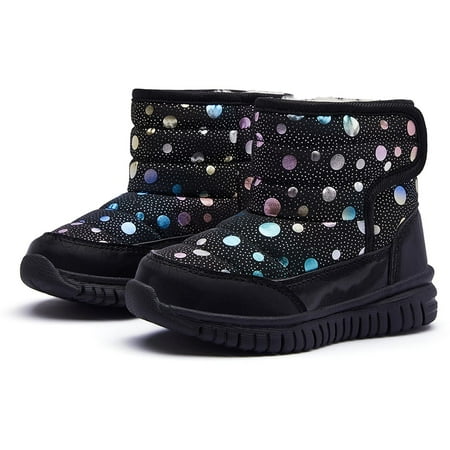 Floleo Clearance Toddler Little Kid Snow Boots For Boys Girls Kids Outdoor Winter Shoes Cotton Boots