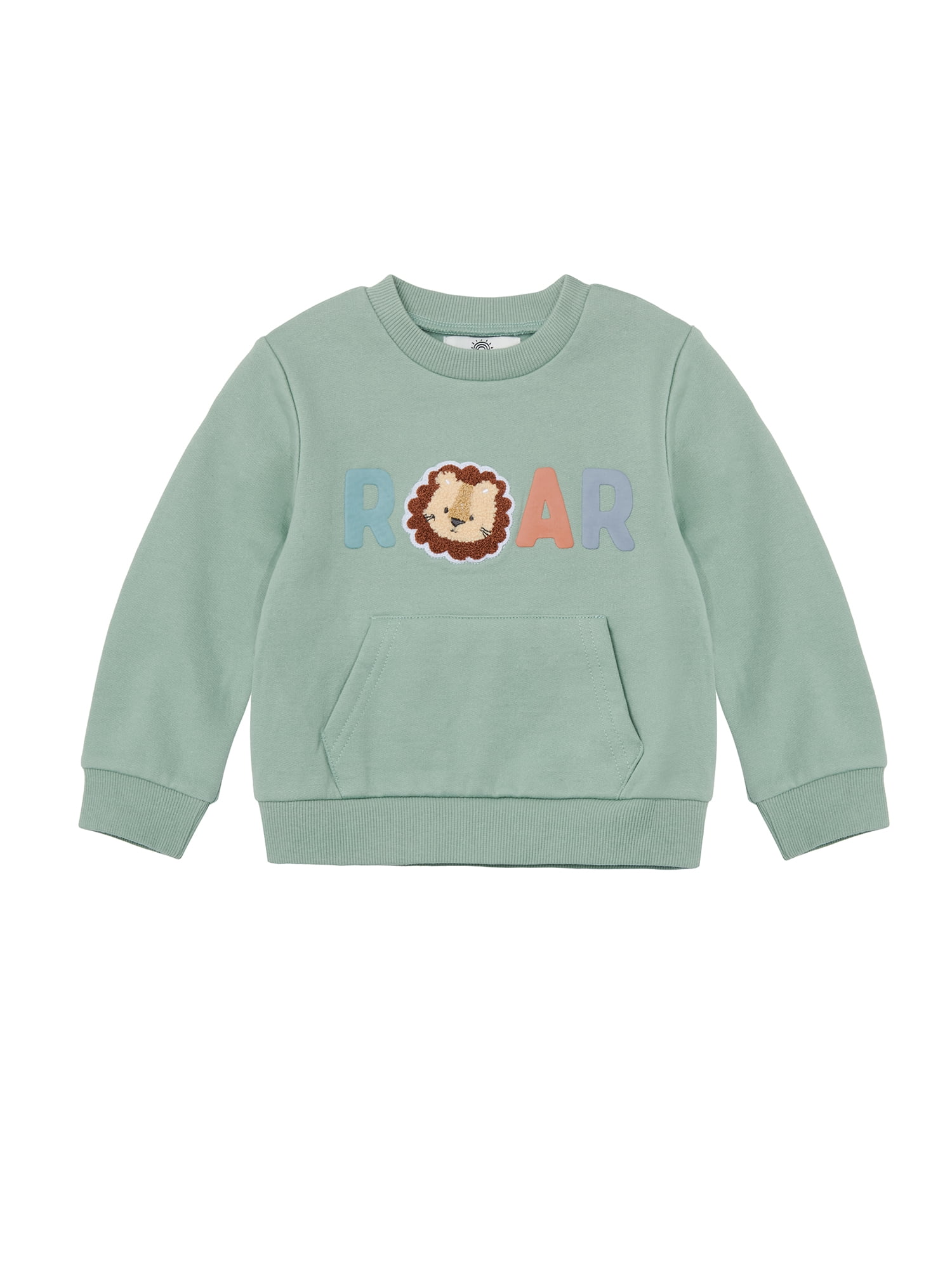 Wonderluxe Baby Boys' Long Sleeve Fleece Sweatshirt and Jogger, 3-Piece Set, Sizes 0-3M-24M