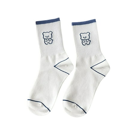 

Eyicmarn Women s Socks Cartoon Pattern Printing Design Knitted Non-slip Breathable Cute Casual Socks