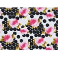 thumbnail image 2 of Zelouf Stretch Poplin Print  , Sewing, DIY, Crafts Fabric by the Yard, 131 Wht/pink, 10 Yard, 2 of 2