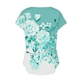 thumbnail image 5 of Ruimatai Women's V-Neck Casual Short Sleeve T-Shirt Soft Breathable Summer Tops Stretchy Comfortable Tee for Women Trendy Fashion Blouse, 5 of 5