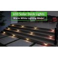 thumbnail image 4 of Luces solares para exteriores, luces solares LED IP65 para jardín al aire libre, blanco cálido/color, luces solares para exteriores para cerca, para jardín, cerca, patio, garaje, jardín (juego de 4), 4 of 5