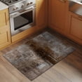 thumbnail image 3 of Brown Bathroom Mat 2x3 FT, Non Slip Small Kitchen Mat, Retro Oil Painting Modern Abstract Art Aesthetics Washable Soft Backed Front Door Throw Rug Indoor Outdoor Doormat for Entryway Sink, 3 of 9