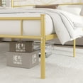 thumbnail image 6 of VECELO Full Bed Frame with Headboard and Footboard, Victorian Style Metal Platform Bed Frame, Heavy Duty/Metal Slats Support, No Box Spring Needed, Gold, 6 of 9