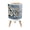 Color 2, variant on Small Trash Can with Lid Abstract Marbling Black White Marble Golden Veins Marble 1.8 Gallon Dog Proof Trash Can Round Garbage Can Waste Bin Wastebasket for Bathroom Bedroom Living Room