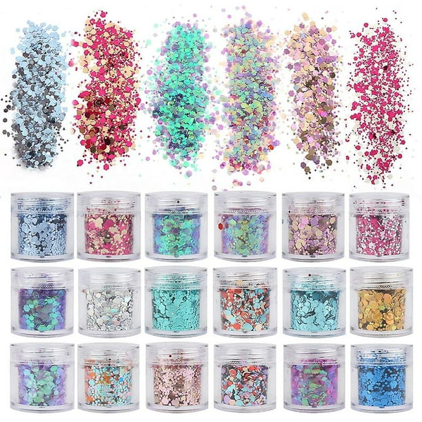 Luxury Opal Glitter for Resin - 12 Colors - Premium Quality - 0.35oz Each