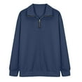 thumbnail image 4 of Coerni Boys Long Sleeve Quarter-zip Pullover Jacket Stripe Sporty Sweatshirt Outdoor Basketball Fall Clothes Youth Kids, 4 of 6