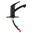 thumbnail image 4 of 9in Black Single Lever Bathroom Faucet One Hole Installation - Non-Metallic One Handle RV  Tub Spout, 4 of 7
