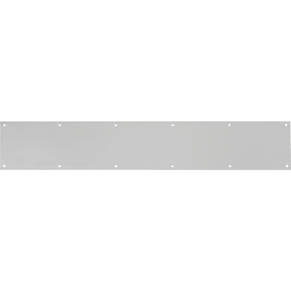 Tell Kick Plate Aluminum Door Kickplate - 6" x 34" Silver — Residential Use, Standard Application