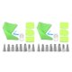 thumbnail image 4 of Naiovety Color aleatorio 14 unids/set boquillas para bolsa de hielo de acero inoxidable cumpleaños aniversario pastel comida pinzas accesorios Verde 2Conjunto, 4 of 6