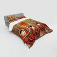 thumbnail image 3 of Ambesonne Ethnic Bedding Set 3 Pcs, Folkloric Russian Dolls, Twin XL, Multicolor, 3 of 3