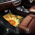 thumbnail image 6 of Naloa Golden Sunflower In Field Car Foot Mat Set of 4 Pieces - Universal Floor Liner Neoprene Full Set Floor Mats for Cars Trucks SUV, 6 of 7
