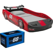 Turbo Race Car Twin Bed + Toy Box
