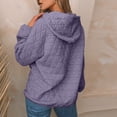 thumbnail image 3 of Yokua Women Quilted Hoodies Casual Long Sleeve Sweatshirts Trendy Lightweight Pullover Tops with Pocket Comfy Fall Clothes, 3 of 8