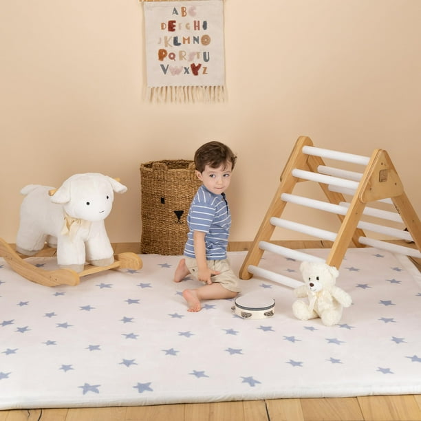 Dundy Tapete para Bebé Niños de Memory Foam, Suave Espuma Tapete de Gateo para Juego, Acolchado Antideslizante, 150 x 200 cm. (Azul Navy)