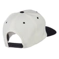 thumbnail image 4 of Old English N Embroidered Flat Bill Cap - Natural Black OSFM, 4 of 5