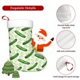 thumbnail image 5 of Salouo Green Cucumber1 Print Christmas Stockings,Large Xmas Stocking Set of 1 Holiday and Farmhouse Stocking for Christmas Holiday Party Decoration(17.7*11 Inch), 5 of 7