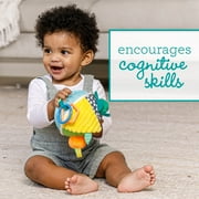 Infantino Busy Lil Soft Sensory Toy Ball with Activities for Babies 6-12 Months, Multicolor Fruits & Veggies