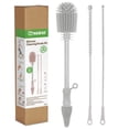 thumbnail image 1 of Kit de cepillos de limpieza Haakaa Silicone SUVA Grey con 3 cepillos, 1 of 9