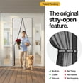 thumbnail image 3 of AUGO Magnetic Screen Door - Self Sealing, Heavy Duty, Hands Free Mesh Partition - Pet and Kid Friendly - Patent Pending Keep Open Feature - 38 Inch x 97 Inch, 3 of 6