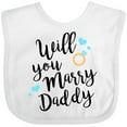 thumbnail image 3 of Inktastic Will You Marry Daddy-ring Boys or Girls Baby Bib, 3 of 4