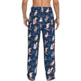thumbnail image 6 of Cauagu Winter old man Playtime Mens Pajama Pants Sleep & Lounge Pants,PJ Bottoms with Pockets-Small, 6 of 7