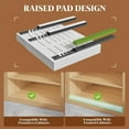 thumbnail image 5 of 2 Packs Expandable 12″–21″Carbon Steel Pull Out Cabinet Organizer, TAIMASI Heavy-Duty Slide Out Drawer Kitchen Cabinet, Rust-Resistant Rack, No Drill Under Sink Storage Shelf, 5 of 7