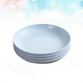 thumbnail image 3 of 4 Pcs Plateaux Ronds en Paille de Blé, Assiette de Souper Résistante aux Bris, Plateau Alimentaire pour Maison et Restaurant (Bleu), 3 of 8