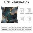 thumbnail image 5 of Acheng Gold and Blue Abstract Art Plush Pillowcase 1 Piece White, 5 of 5