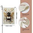 thumbnail image 2 of Spring Bumble Bees Garden Flags 12x18 Inch Double Sided for Outside, Luxury Relief Leaf Pattern Standard Canvas House Flags, Insect Front Yard Backyard Lawn Flags, 2 of 6