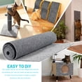 thumbnail image 3 of Ouxumoll Cat Scratch Furniture Protector, Cat Couch Protector, DIY Climbing Cat Scratcher Couch Protector, Wear-Resistant and Scratch Resistant, Grey, 15.75" X 39.37", 3 of 8