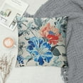 thumbnail image 2 of Heduofu Blue Flowers Pillow Covers Set of Chinoiserie Style Floral Buds Leaves Square Decorative Throw Pillows Cushion Cases for Home Sofa Couch Bed Outdoor Farmhouse Decor White, 2 of 5