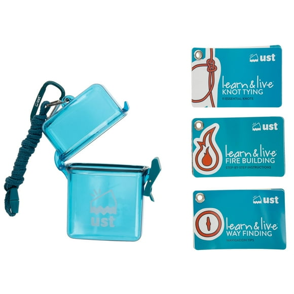 2023 UST, Vieux SKU 20-02752, Cartes d'Apprentissage et de Vie en Plein Air, Ensemble de Compétences, Pochette Suspendue