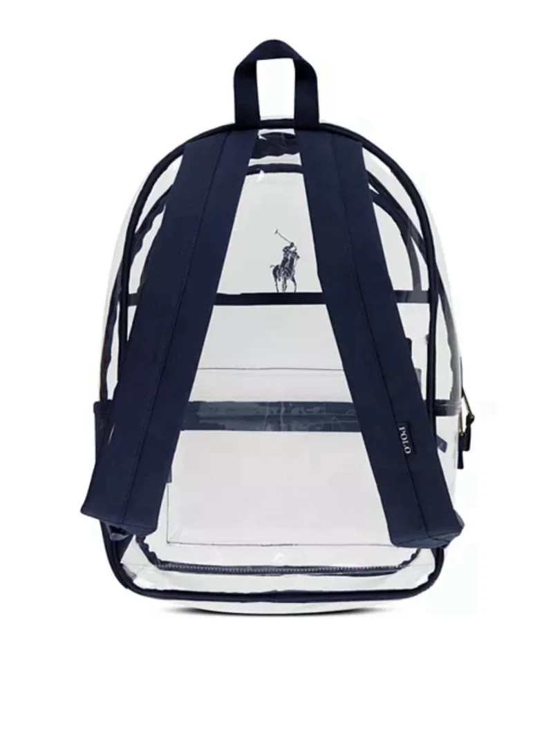 Polo Ralph Lauren Big Pony Clear Backpack Bag Navy Blue 9AR158 BDF