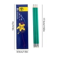 thumbnail image 3 of Natural Wood Pencil, Graphite Core Writing Tool With Consistent Tip, for School Exam and Office Work, Green, 3 of 6