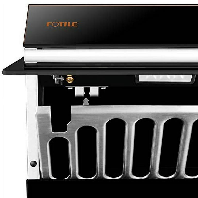 Fotile Package 30 Inch Cooktop and 30 Inch 850 CFM Range Hood in Black with  Push Buttons, AP-GLS30501-4