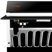 FOTILE inclined Vent Series 30 850 CFM Under Cabinet or Wall Mount Range Hood with 2 LED lights and Push Buttons in Onyx Black Tempered Glass