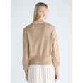 thumbnail image 3 of Free Assembly Women's and Women's Plus Cozy Yarn Cardigan Sweater, Midweight, XS-4X, 3 of 5