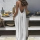 thumbnail image 1 of TaTaai Women's Backless Halter Maxi Dress Loose Fit Sleeveless Ankle Length Solid for Lounge Home Wear Casual Summer Daily Soft Gift, 1 of 8