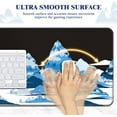thumbnail image 2 of Mouse Pad Large (31.5X11.78 in), Non-Slip Natural Rubber Base Gaming Mouse Pad with Stitched Edge, Waterproof Extended Mouse Pad for Keyboard, Mouse and Desktop, Snow Mountain, 2 of 6