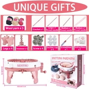 SENTRO Knitting Machine, 40 Needles Smart Weaving Loom Knitting Round Loom, Knitting Board Rotating Double Knit Loom Machine, DIY Knitting Loom Machines Weaving Loom Kit for Adults and Kids